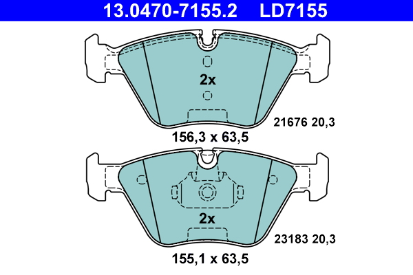 ATE Első fékbetét 13.0470-7155.2_ATE