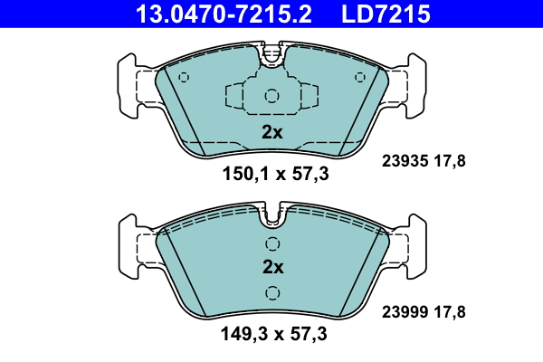 ATE Első fékbetét 13.0470-7215.2_ATE