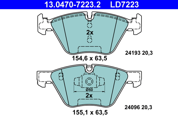 ATE Első fékbetét 13.0470-7223.2_ATE