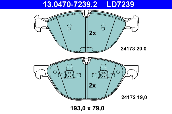 ATE Első fékbetét 13.0470-7239.2_ATE