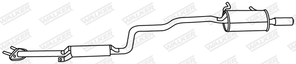 WALKER Kipufogódob, középső+hátsó 19634_WAL
