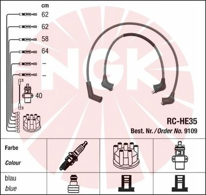 NGK Gyújtókábel készlet RC-HE35_NGK