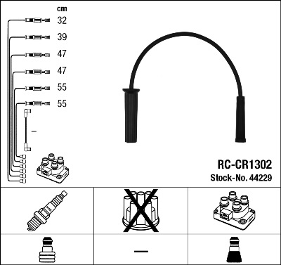 NGK Gyújtókábel készlet RCCR1302_NGK