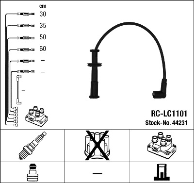 NGK Gyújtókábel készlet RCLC1101_NGK