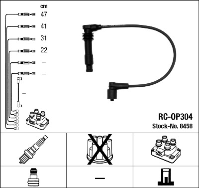 NGK Gyújtókábel készlet RC-OP304_NGK