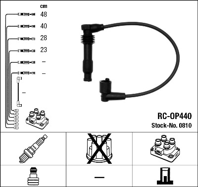 NGK Gyújtókábel készlet RC-OP440_NGK