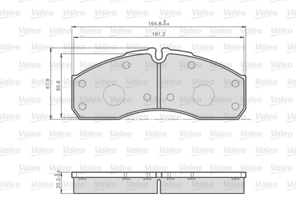 VALEO Első fékbetét 872160_VALEO