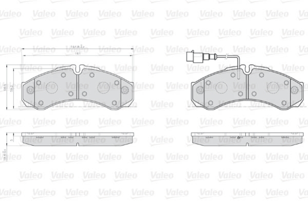 VALEO Első fékbetét 872001_VALEO