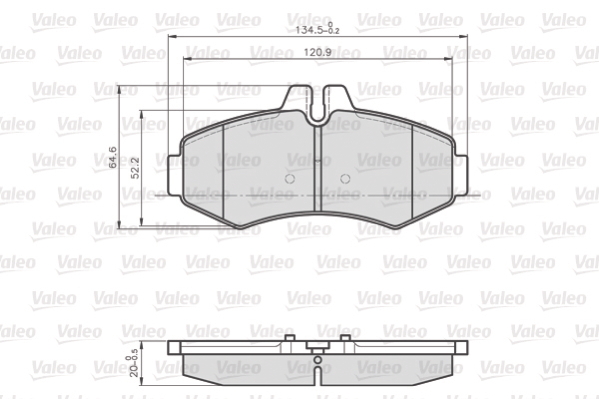 VALEO Első fékbetét 872022_VALEO