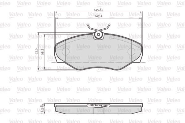 VALEO Hátsó fékbetét 872099_VALEO