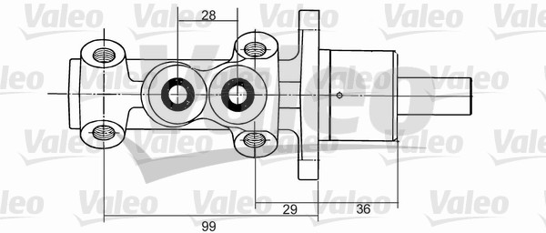 VALEO Főfékhenger 350824_VALEO