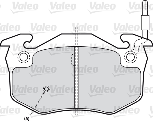 VALEO Első fékbetét 598346_VALEO