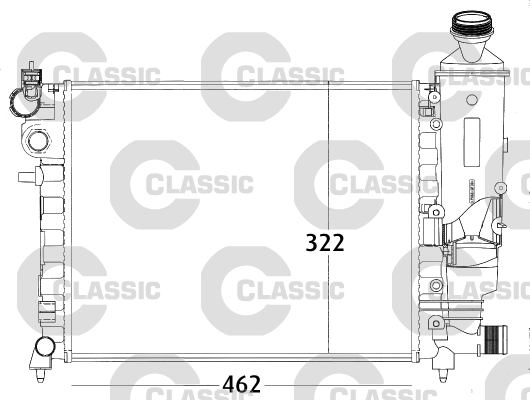 VALEO CLASSIC Vízhűtő 231498_VALEO