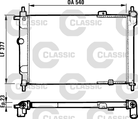 VALEO CLASSIC Vízhűtő 231551_VALEO