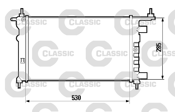 VALEO CLASSIC Vízhűtő 232606_VALEO