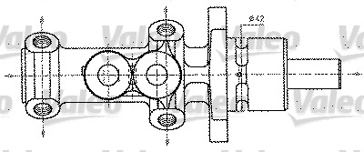 VALEO Főfékhenger 402227_VALEO