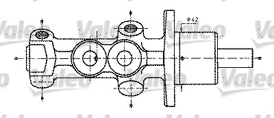 VALEO Főfékhenger 402232_VALEO