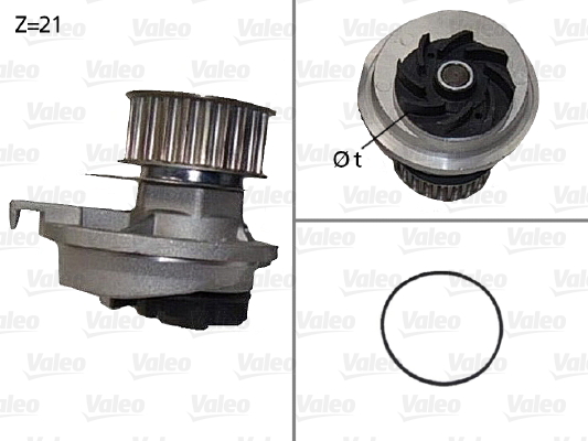 VALEO Vízpumpa 506087_VALEO