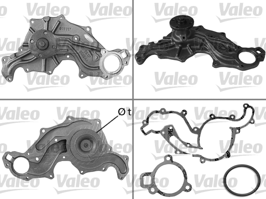 VALEO Vízpumpa 506173_VALEO