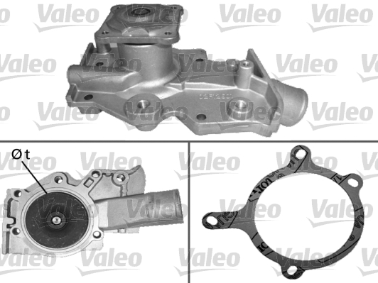 VALEO Vízpumpa 506283_VALEO