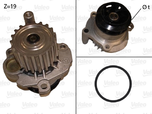 VALEO Vízpumpa 506873_VALEO