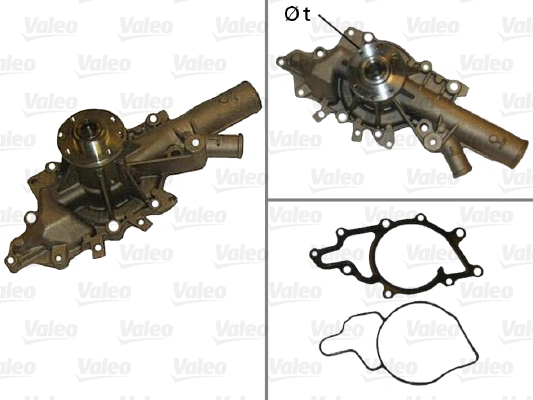 VALEO Vízpumpa 506875_VALEO