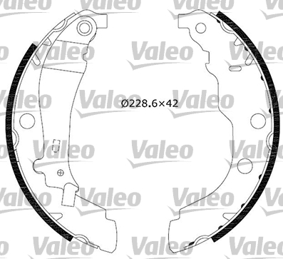 VALEO Fékpofa 554636_VALEO