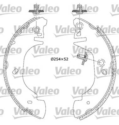 VALEO Fékpofa 553845_VALEO