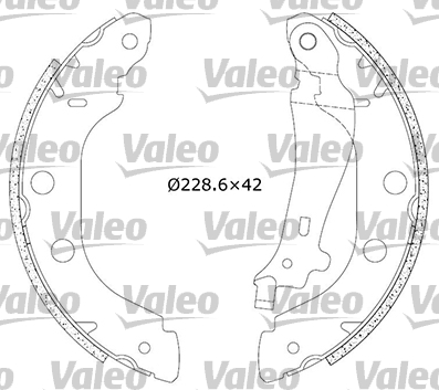 VALEO Fékpofa 553853_VALEO