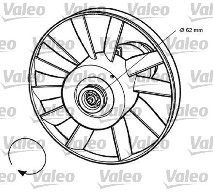 VALEO Ventilátor, vízhűtő 696032_VALEO