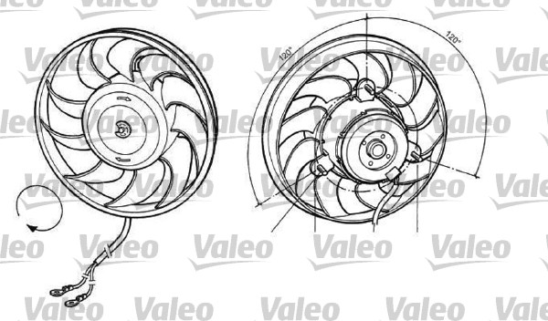 VALEO Ventilátor, vízhűtő 696036_VALEO