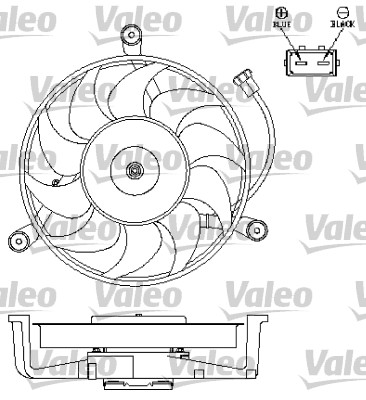 VALEO Ventilátor, vízhűtő 696043_VALEO