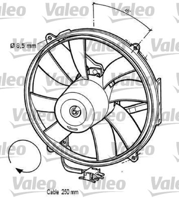 VALEO Hűtőventillátor motor 696062_VALEO