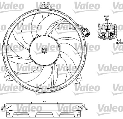 VALEO Ventilátor, vízhűtő 696069_VALEO