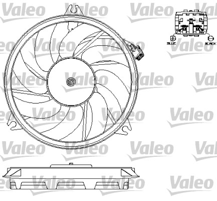 VALEO Ventilátor, vízhűtő 696073_VALEO