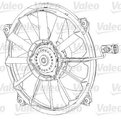 VALEO Ventilátor, vízhűtő 696091_VALEO