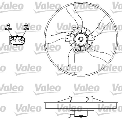 VALEO Ventilátor, vízhűtő 696134_VALEO