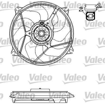 VALEO Ventilátor, vízhűtő 696138_VALEO