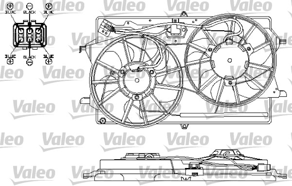 VALEO Hűtőventillátor motor 696149_VALEO