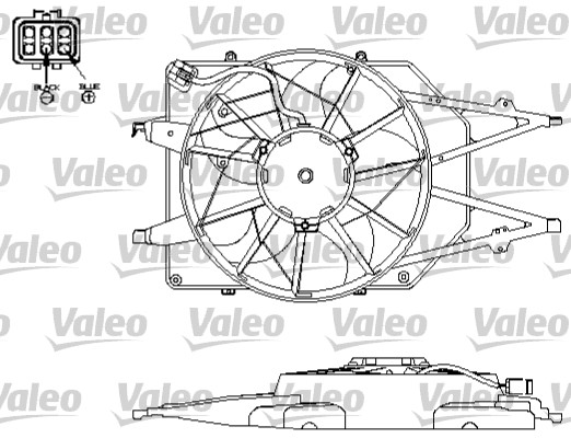 VALEO Hűtőventillátor motor 696151_VALEO