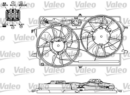 VALEO Ventilátor, vízhűtő 696153_VALEO