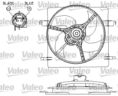 VALEO Hűtőventillátor motor 696157_VALEO