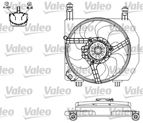 VALEO Ventilátor, vízhűtő 696158_VALEO