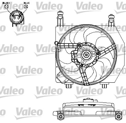 VALEO Hűtőventillátor motor 696159_VALEO