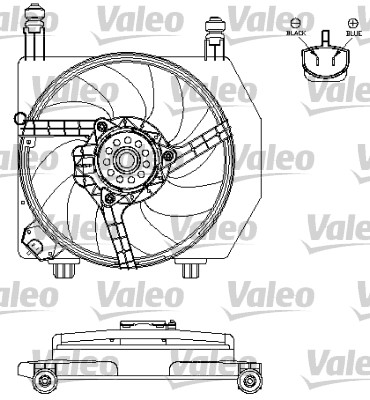 VALEO Hűtőventillátor motor 696160_VALEO