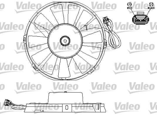 VALEO Hűtőventillátor motor 696172_VALEO