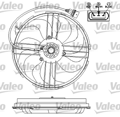 VALEO Ventilátor, vízhűtő 696196_VALEO