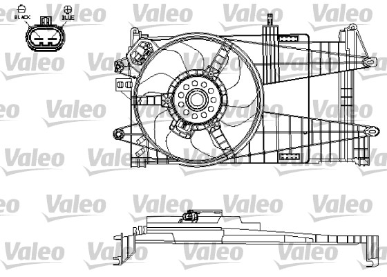 VALEO Hűtőventillátor motor 696197_VALEO