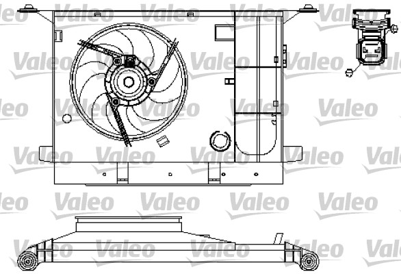 VALEO Hűtőventillátor motor 696211_VALEO