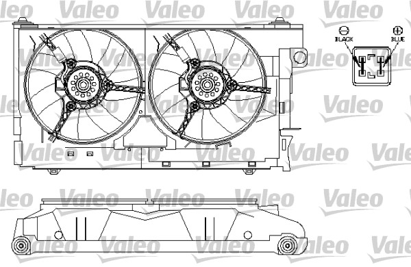 VALEO Hűtőventillátor motor 696212_VALEO